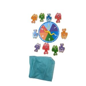 Melissa and Doug Magnetic Wooden Fishing Game Replacement Pieces 10 Fish Spinner